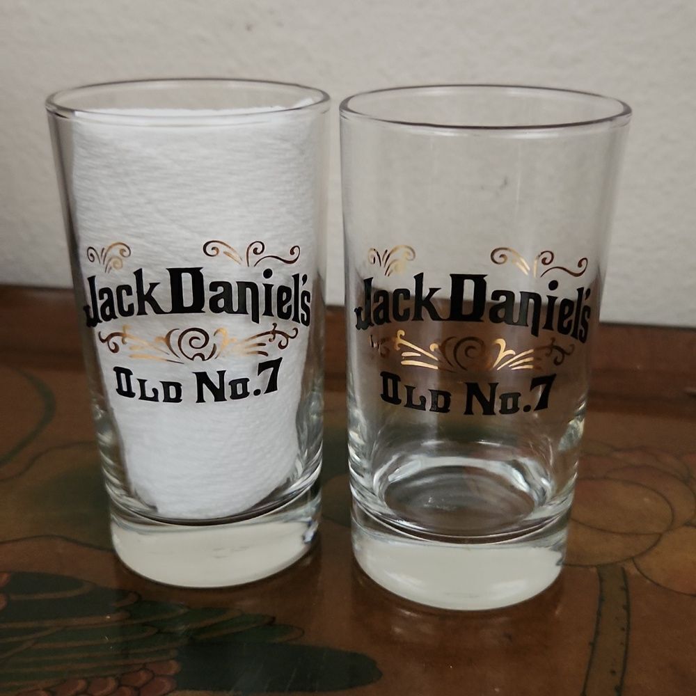 Jack Daniel's Tennessee Whiskey Old No. 7 Glass Set of 2 6 oz.